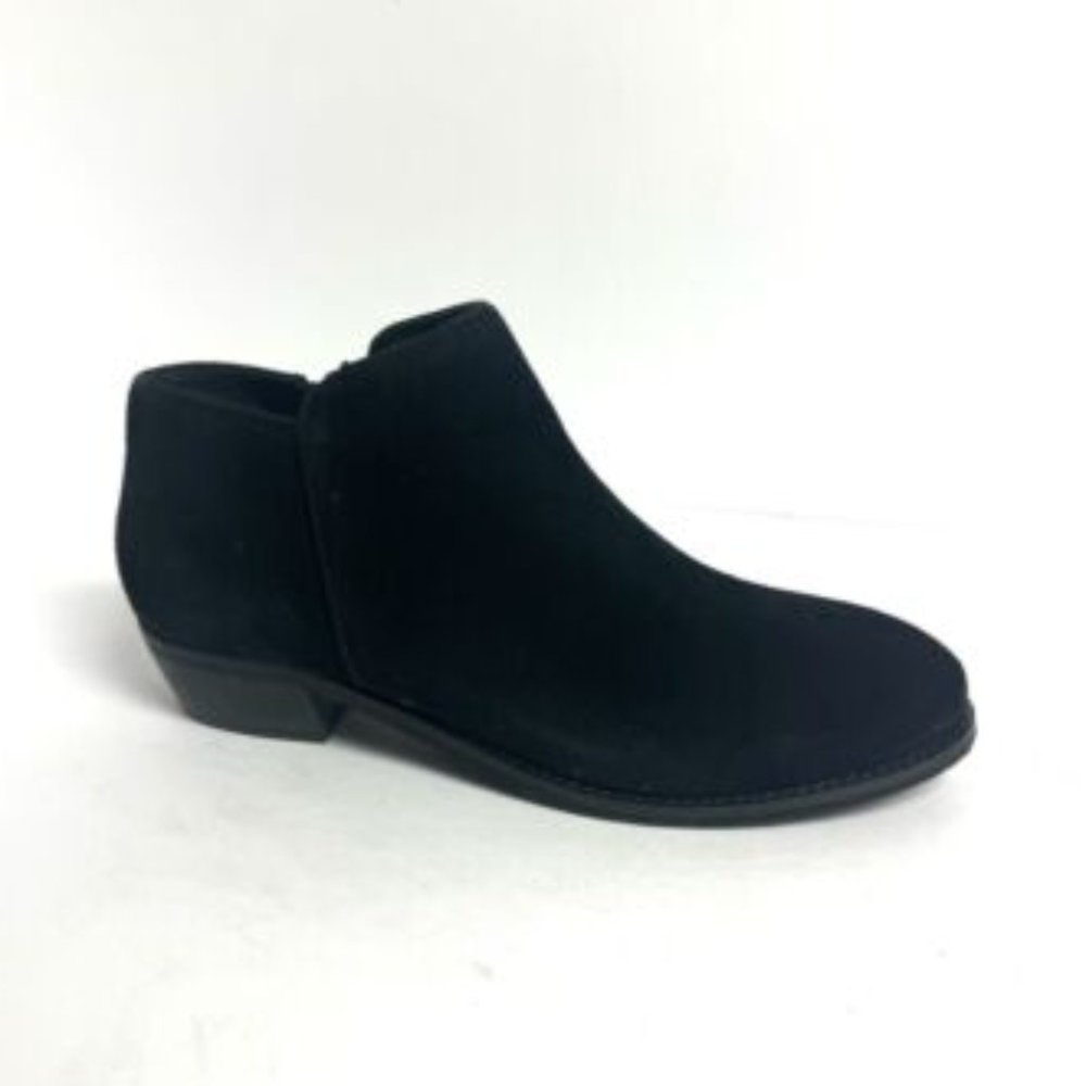 Softwalk Womens Rocklin Bootie Black Suede Size 8.5 M